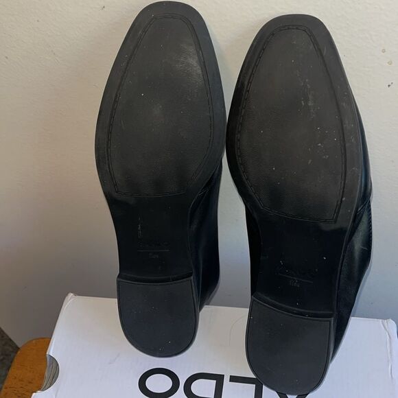 ALDO WOMEN’S VEADITH SLIP-ON BLACK LOAFER FLATS WITH BOX - Picture 6 of 9